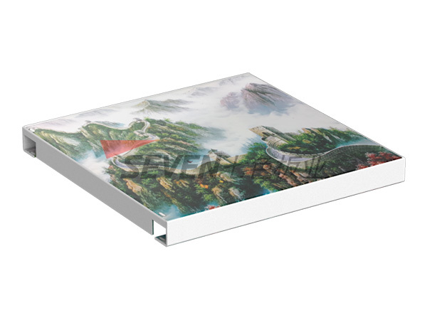 Printed aluminum veneer